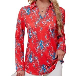 Women's Collared V Neck Polo, Casual Dressy Blouses Ribbed Texture, 3XL